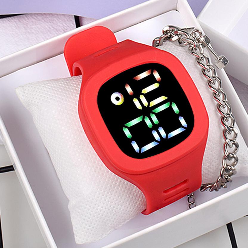 Jual Belanja Jam Tangan Led Digital Pria Wanita Rubber Tahan Air Electronic Fashion Couple Anak