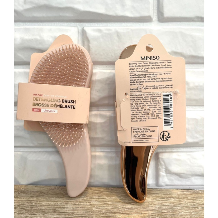 Jual Denpasar COD Bali MINISO Sparkling Star Series Detangling Brush