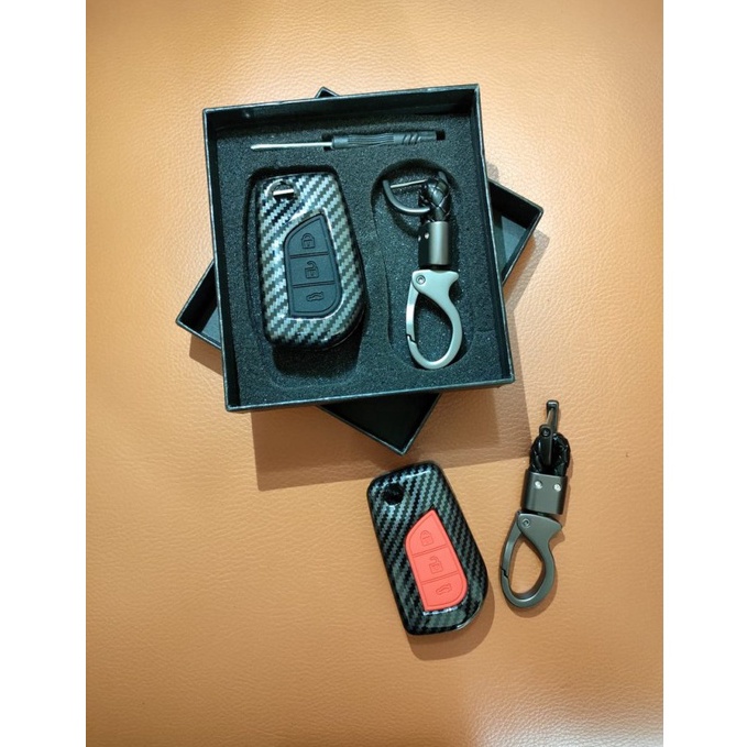 Jual Produk Baru Casing Kunci Carbon Kunci Smartkey Cover Key Toyota ...