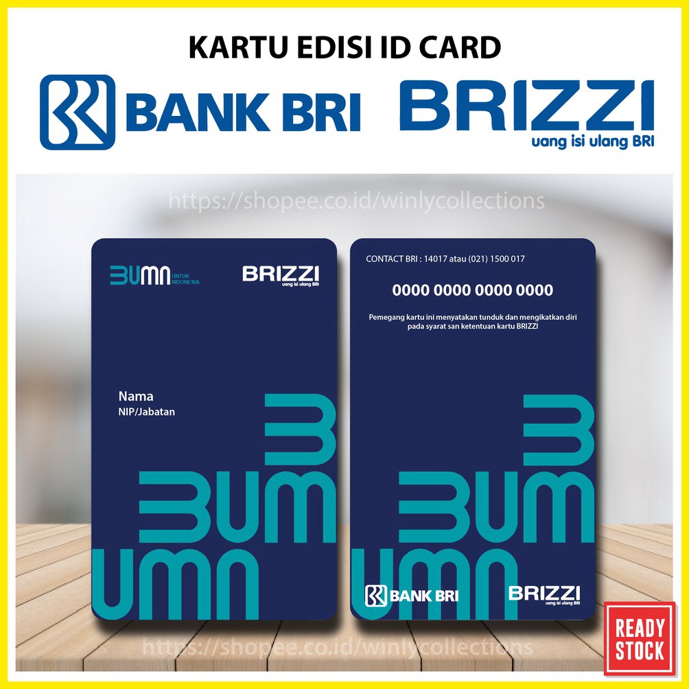 Jual Fitur Utama Kartu E Money Edisi New Id Card Bri Brizzi Emoney Etoll E Money Card Bumn Baru 