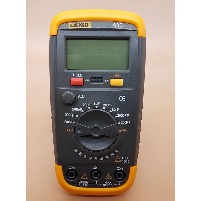 Jual AU Dekko 63C Alat Ukur Capacitor Kapasitor Meter Shopee Indonesia