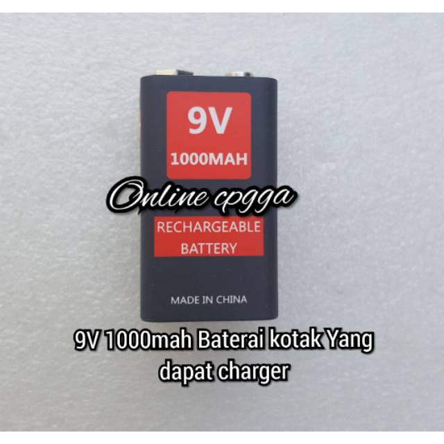 Jual Baterai Kotak V Mah Baterai Yang Dapat Charger Shopee Indonesia