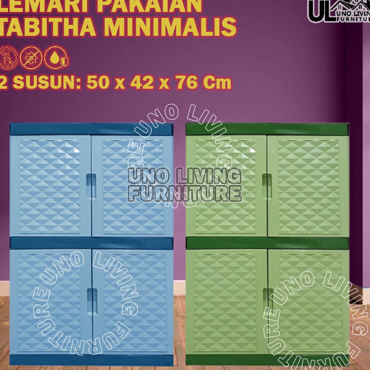 Jual Terkini LEMARI PLASTIK TABITHA MINI SUSUN 2 LEMARI PAKAIAN LEMARI ...