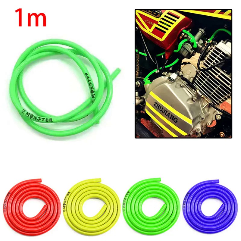 Tubo Olio Moto 1 Metro Rosso - 8mm OD 5mm ID - Tubo Benzina Universale - Foto 3