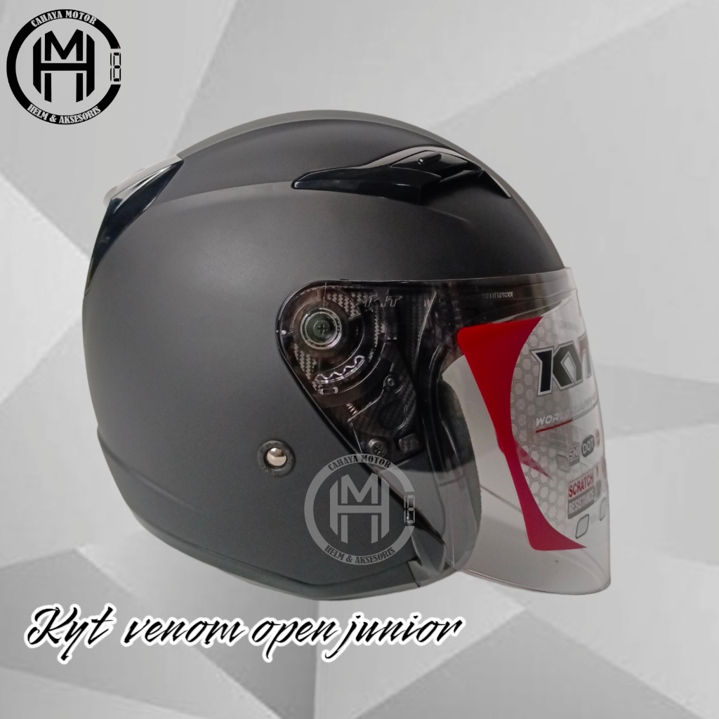 Jual Helm Half Face Kyt Venom O Junior Bla DoffHelm Anak Shopee Indonesia