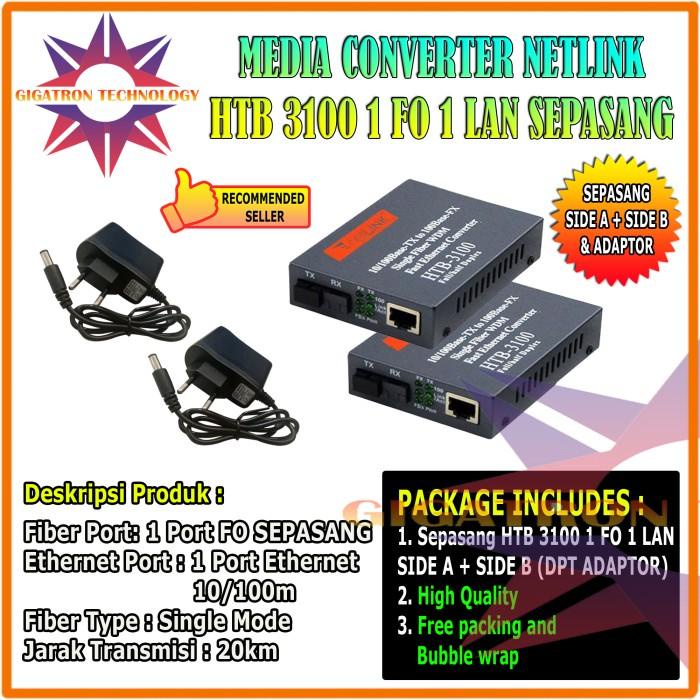 Jual Netlink Htb Sepasang Ab Fiber Optic Converter Htb A B Shopee Indonesia