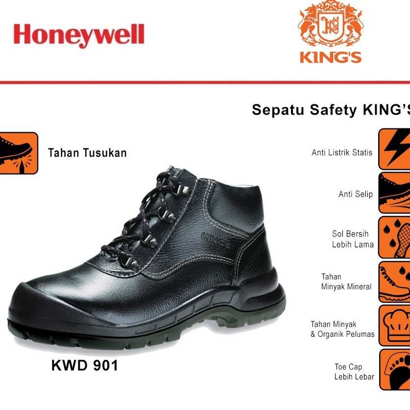 Jual Serba Murah Sepatu Safety Kings Safety Shoes Original KWD901