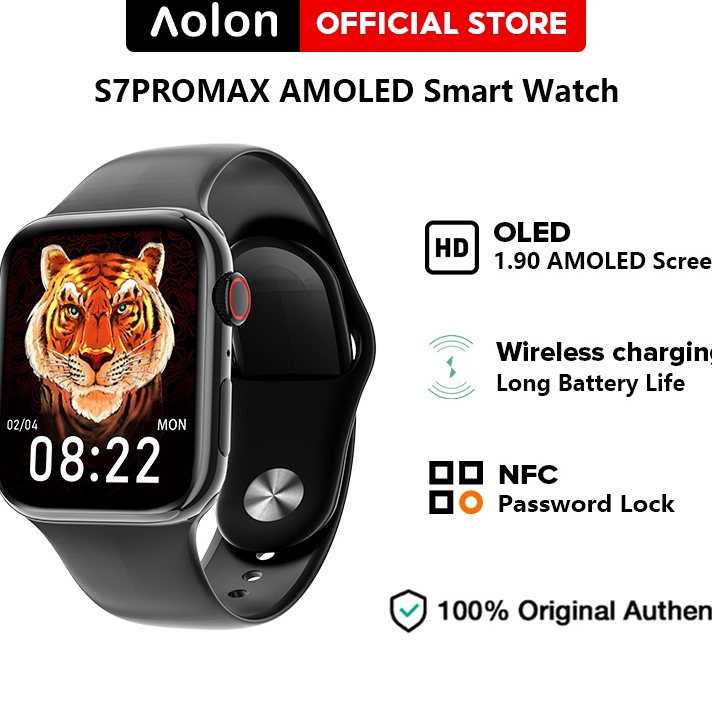 Jual STRA707 Aolon S7ProMax Smartwatch AMOLED Jam Tangan iWatch IWO