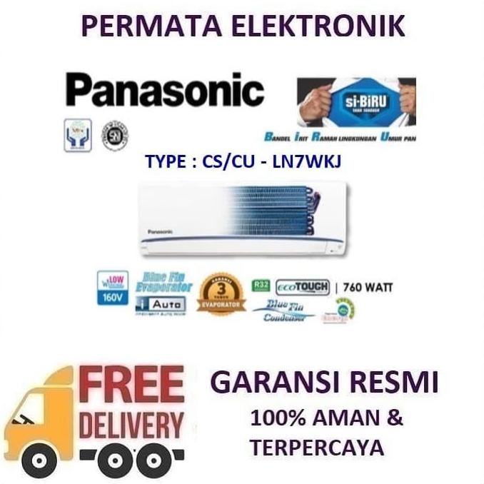 Jual Ac Panasonic Cs Ln7wkj Si Biru Standard Low Voltage 3 4 Pk R32 Shopee Indonesia