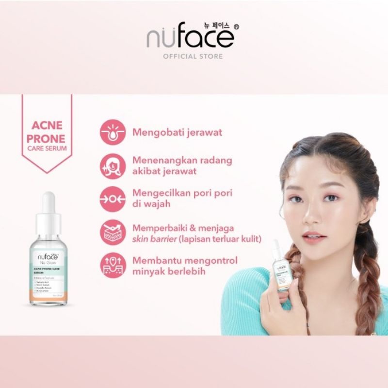 Jual SERUM NUFACE NU GLOW ACNE PRONE CARE SERUM | Shopee Indonesia