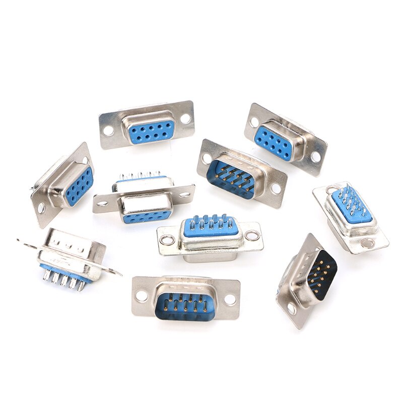 Jual 100PCS DB9 Connector 9 Pin Socket Adapter RS232 Serial Port ...