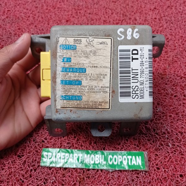 Jual Modul Srs Airbag Air Bag Honda Accord Vti S84 S86 F23 2.3 Model No