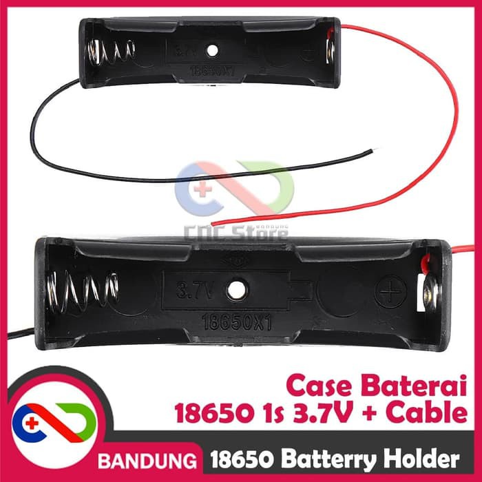 Jual SOKET TEMPAT BATERAI HOLDER CASE BATERRY 18650 SOCKET 3.7V 1S ...