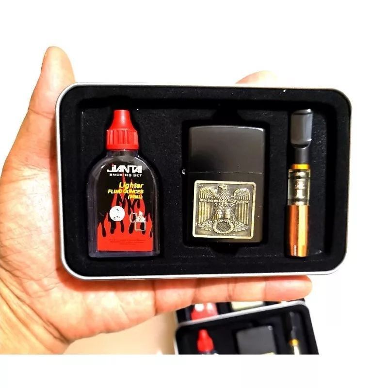 Jual Korek Api 1 set Box Minyak , Korek, pipa, Bisa untuk kado Harga ...