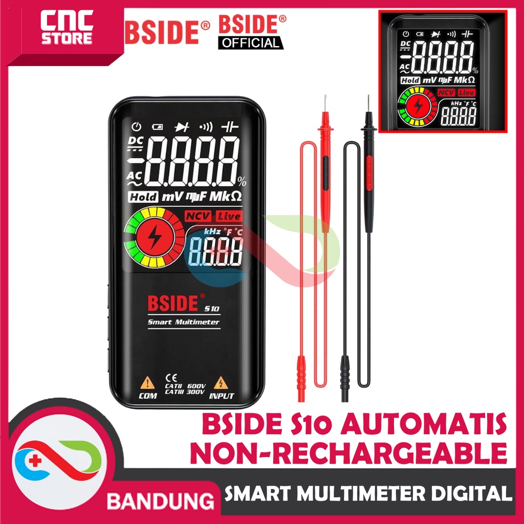 Jual BSIDE S10 SMART MULTIMETER DIGITAL AVOMETER MULTITESTER ORI AUTO ...