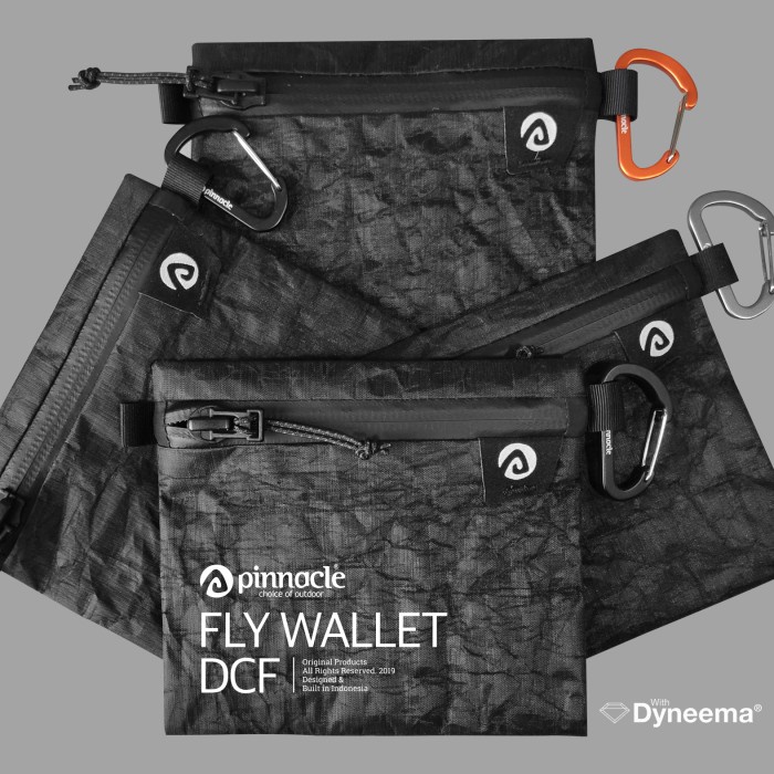 Jual Pinnacle Fly Wallet Black - Dyneema ( DCF ) | Shopee Indonesia