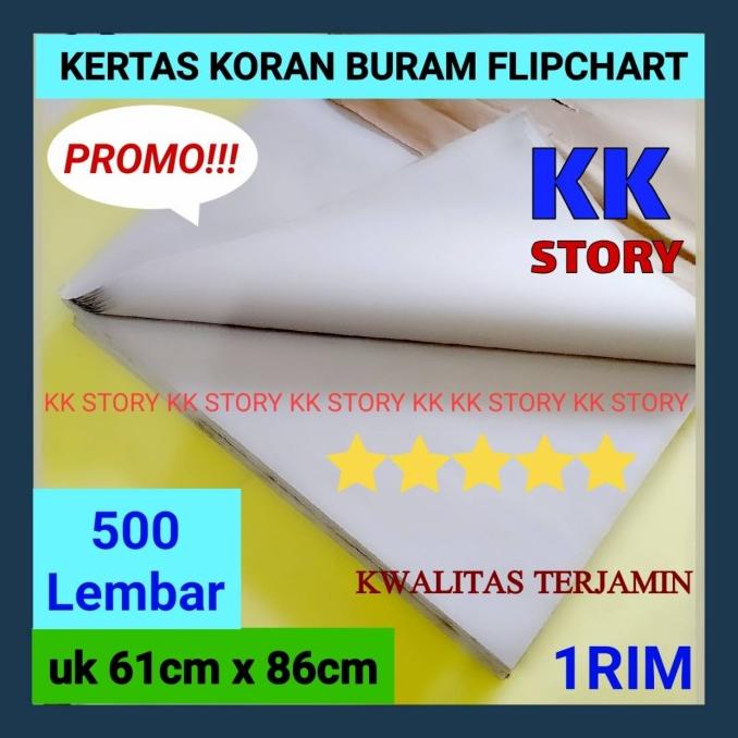 Jual Kertas Flip Chart Koran Buram Untuk Flipchart 60 X 90 - 1 Rim ...