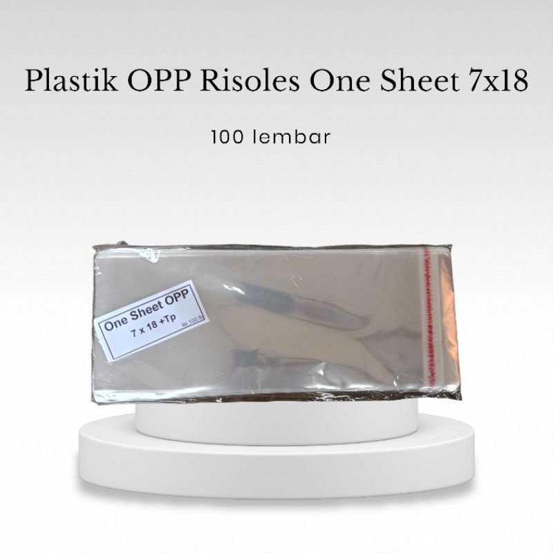 Jual Plastik Opp Seal One Sheet Risoles Kue Basah Dadar Gulung Ukuran 7x18 Shopee Indonesia 6705