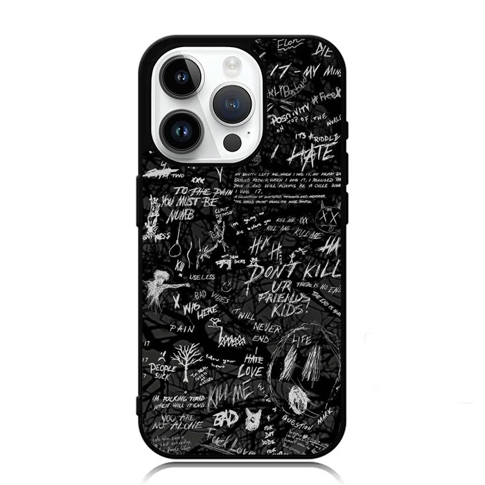 Jual Hardcase Casing Custom iPhone 15 Plus Pro Max Doodle Quotes