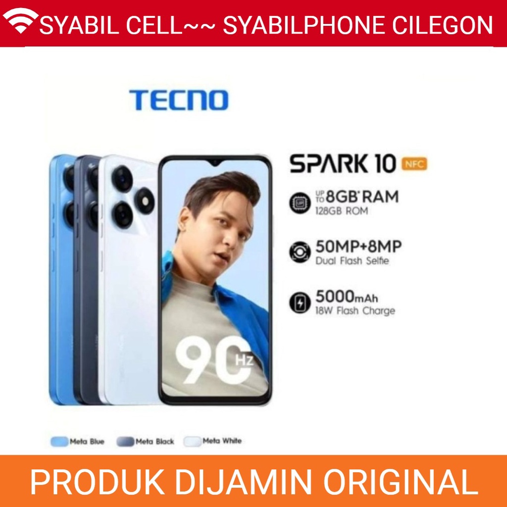 Jual Tecno Spark 10 8/128GB Original | Shopee Indonesia