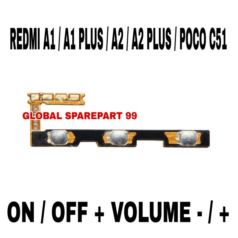 Jual FLEXIBEL ON / OFF + VOLUME - / + XIAOMI REDMI A1 / A1 PLUS / A2 ...