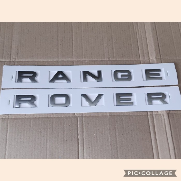 Jual emblem tulisan RANGE ROVER untuk di kap mesin atau di bagasi ...