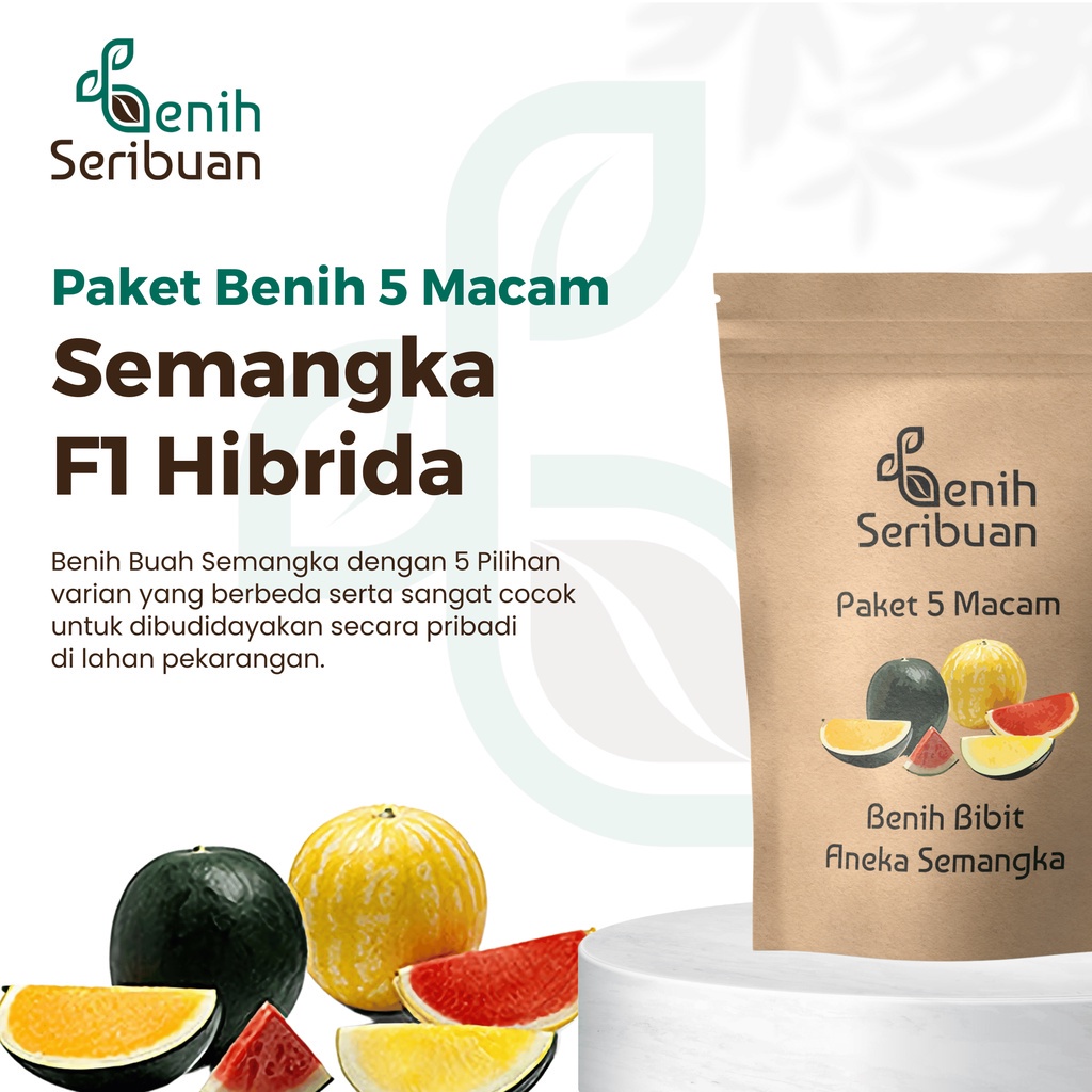 Jual Benih Seribuan - Paket 5 Macam Benih Buah Semangka F1 Hibrida ...