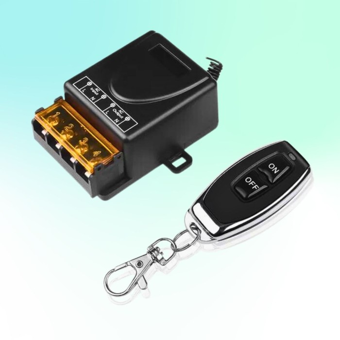 Jual Saklar Relay Switch Ac 220 Dc 12V 1Ch Remote Control On Off Ready ...