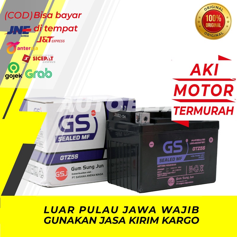 Jual Aki Motor Honda CS 1 GS GTZ5S | Shopee Indonesia