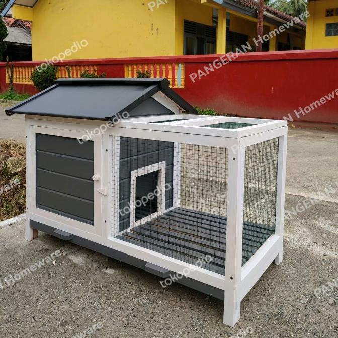 Jual Kandang Kelinci / Rumah Kelinci Kayu Ukuran Mini Indoor Outdoor