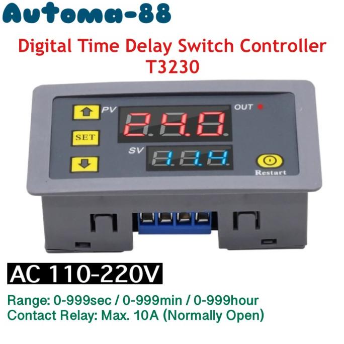 Jual Digital Time Delay switch AC 110V 220V Module Timer Relay Modul ...