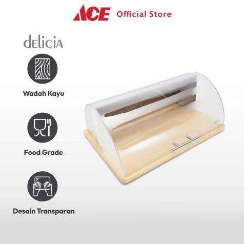 Jual ACE - Delicia Tempat Roti Dengan Tutup Transparan | Shopee Indonesia