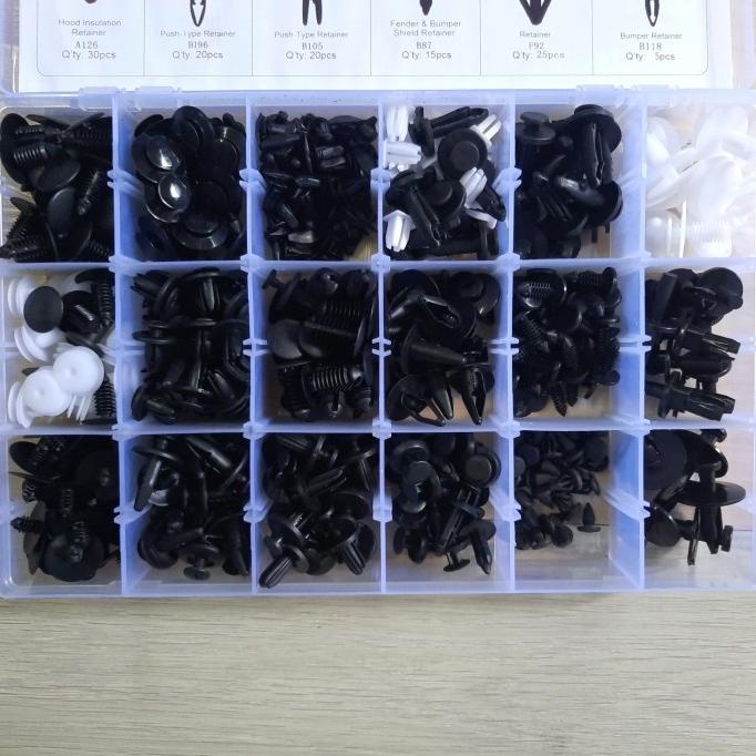 Jual Baut klip rivet universal pengancang panel mobil bolt rivet set ...