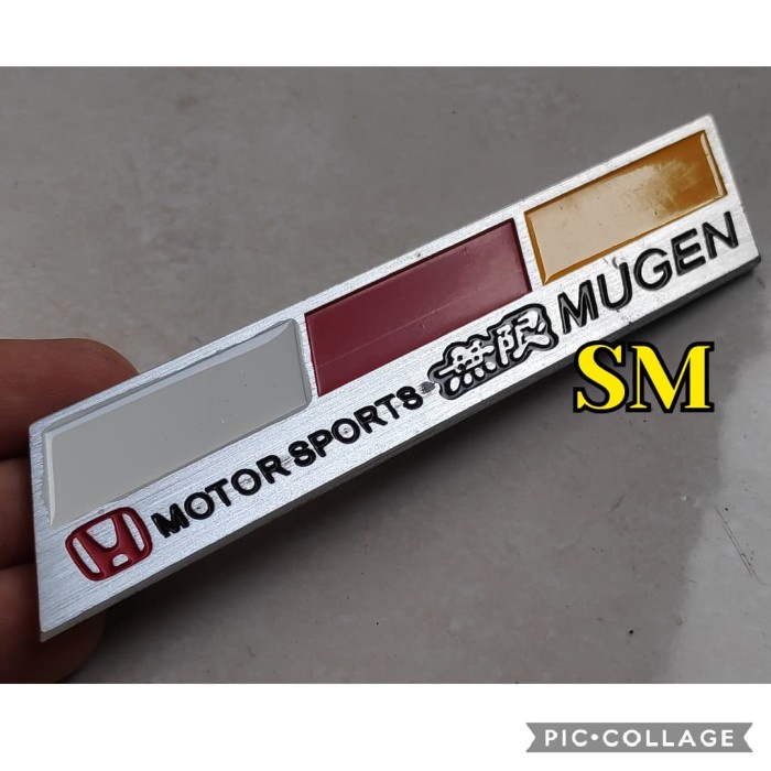 Jual Satu Buah Emblem Mugen Motor Sports Kotak Alumunium Star Shopee Indonesia