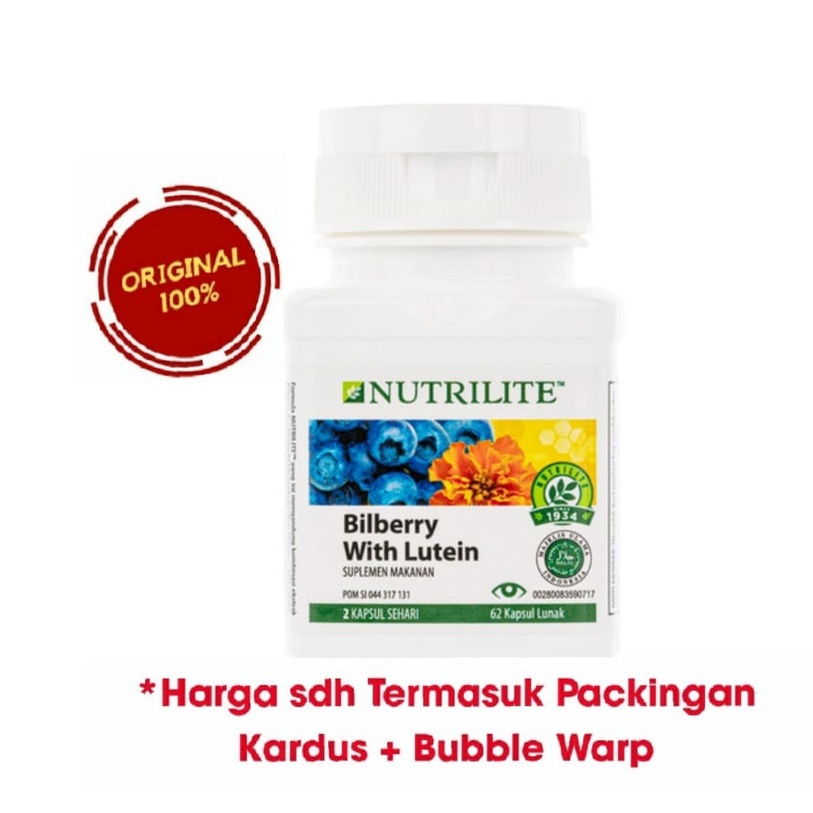 Jual Nutrilite Bilberry with lutein vitamin untuk kesehatan mata Amway
