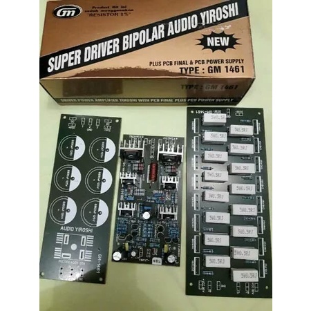 Jual Kit Driver Power Amplier YIROSHI plus PCB Final dan PCB Power