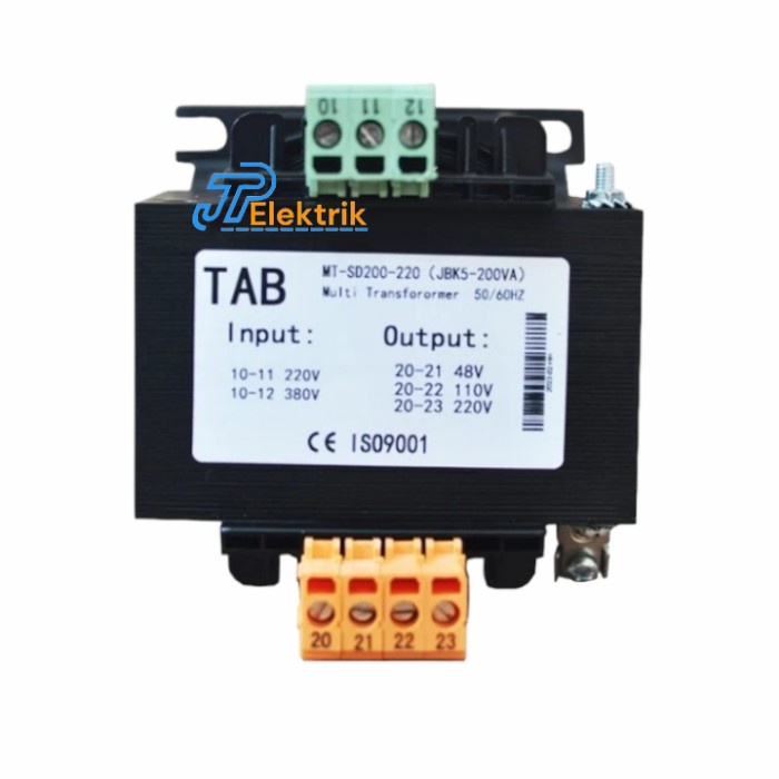 Jual Original Trafo Step Down 200Va 220V-110V-48V Multi Transformer Mt ...