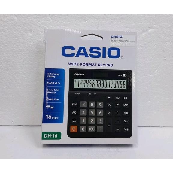Jual Kalkulator Casio 16 Digit DH16 / Calculator Casio DH16 Besar