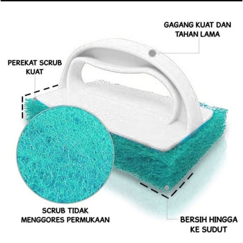 Jual M Scotch Brite Sikat Porselan Sikat Bak Dinding Kamar Mandi