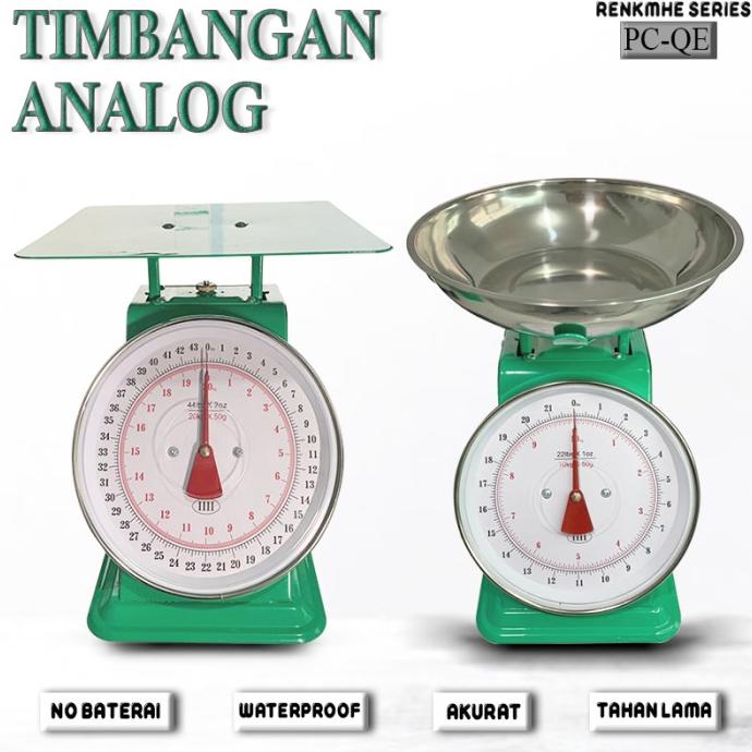 Jual Timbangan Manual Jarum 10kg 20kg 30 Kg Analog Mangkok Datar Duduk Meja Shopee Indonesia 9266