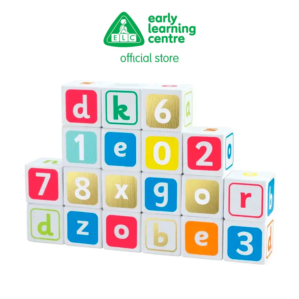 Jual ELC Alphabet Wooden Blocks - Mainan Balok Susun Anak Huruf Angka ...