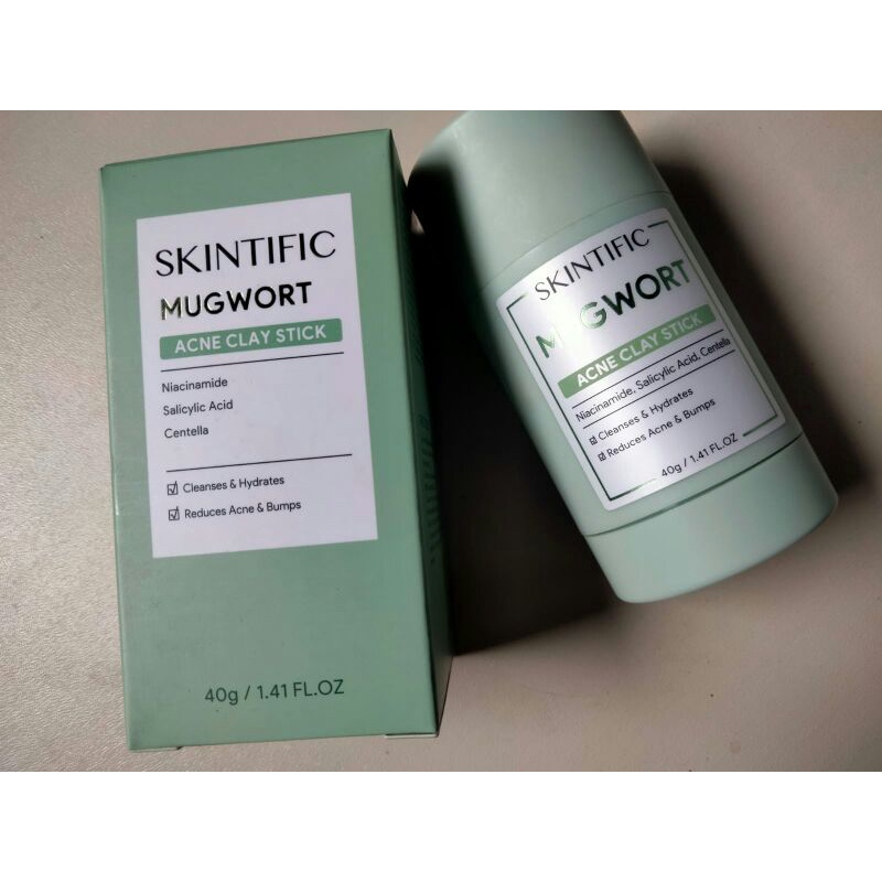 Jual Skintific Mugwort Acne Clay Stick 40g Clay Mask Mud Mask Mugwort Mask Preloved 6925