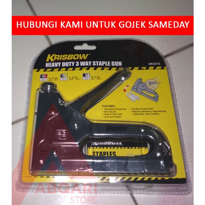 Jual Promo Krisbow Staples Tembak 3In1/ Staple Gun/ Step Gun Terbaru