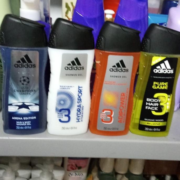Jual Adidas 3In1 Shower Gel Body Hair Face 250Ml Shopee Indonesia