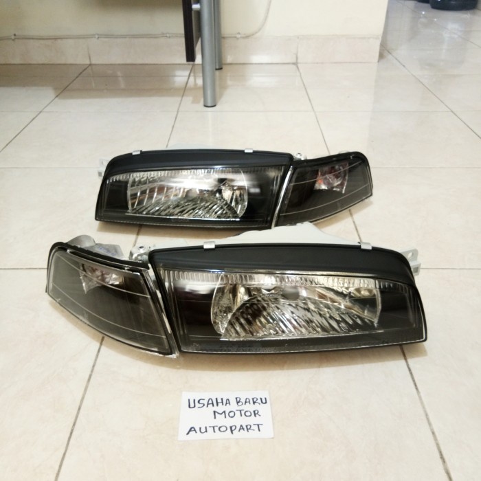 Jual Headlamp Lampu Depan Sen Black Housing Mitsubishi Lancer Evo Ck Shopee Indonesia