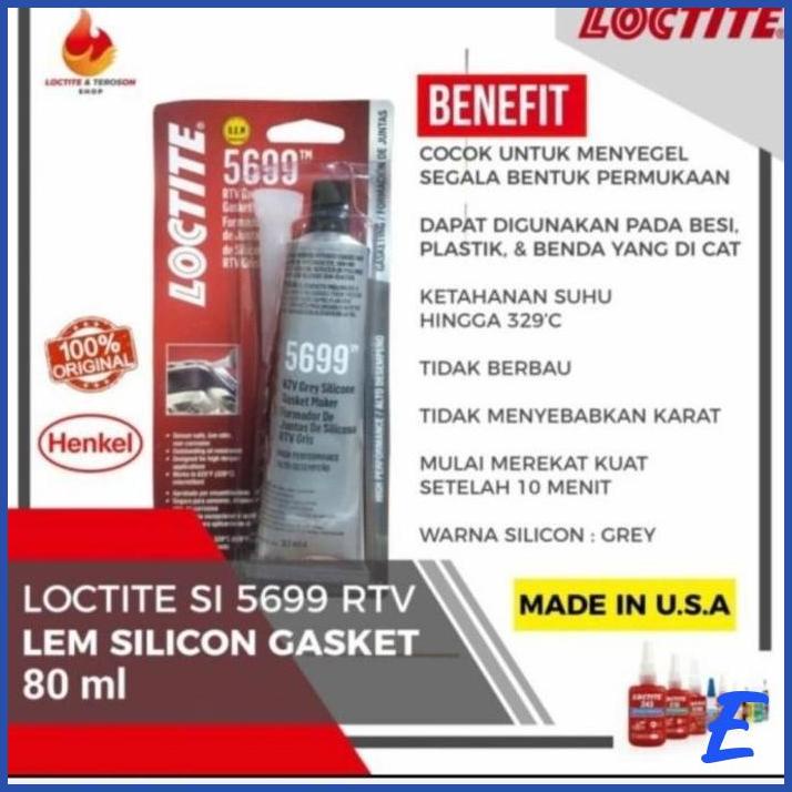 Jual Lem Gasket Packing Loctite Rtv Silicone Gasket Grey Ml Sh Shopee Indonesia