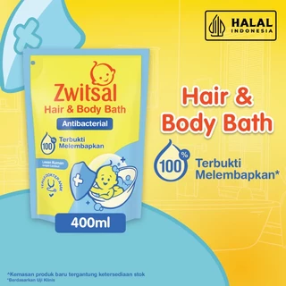 Zwitsal Baby Bath Hair & Body - Antibacterial 400 mL