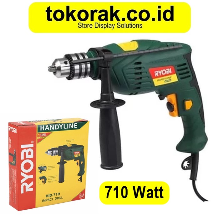 Jual Mesin Bor Besi Beton Tembok Tangan Ryobi Mm Impact Drill Hid Terlariss Shopee