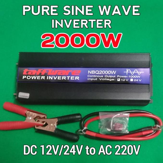 Jual Power Inverter 2000 Watt Pure Sine Wave DC To AC 12V/24V Ke 220V ...