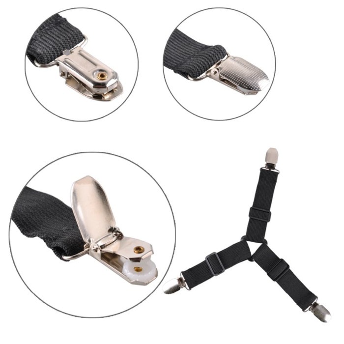 Jual PENJEPIT SPREI ( SPREY ) BESI SEGITIGA HITAM ISI 4 BED SHEET